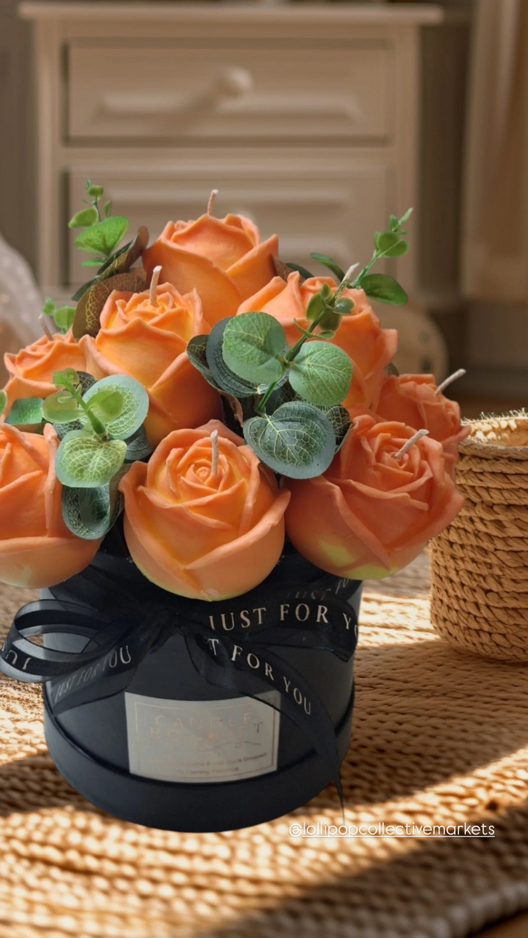 TANGERINE ROSE CANDLES