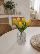 TULIP CANDLES IN VASE