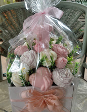 TEDDY CANDLE BOUQUET in pink & blue