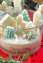 CHRISTMAS VILLAGE CANDLE BOWL