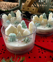 CHRISTMAS VILLAGE CANDLE BOWL