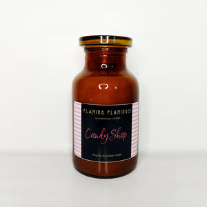 CANDY SHOP - musk sticks - Apothecary jar - flaming flamingo 